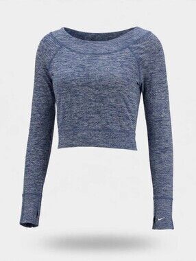 Layer 8 Women's Long Sleeve Workout Top - Blue Hue
